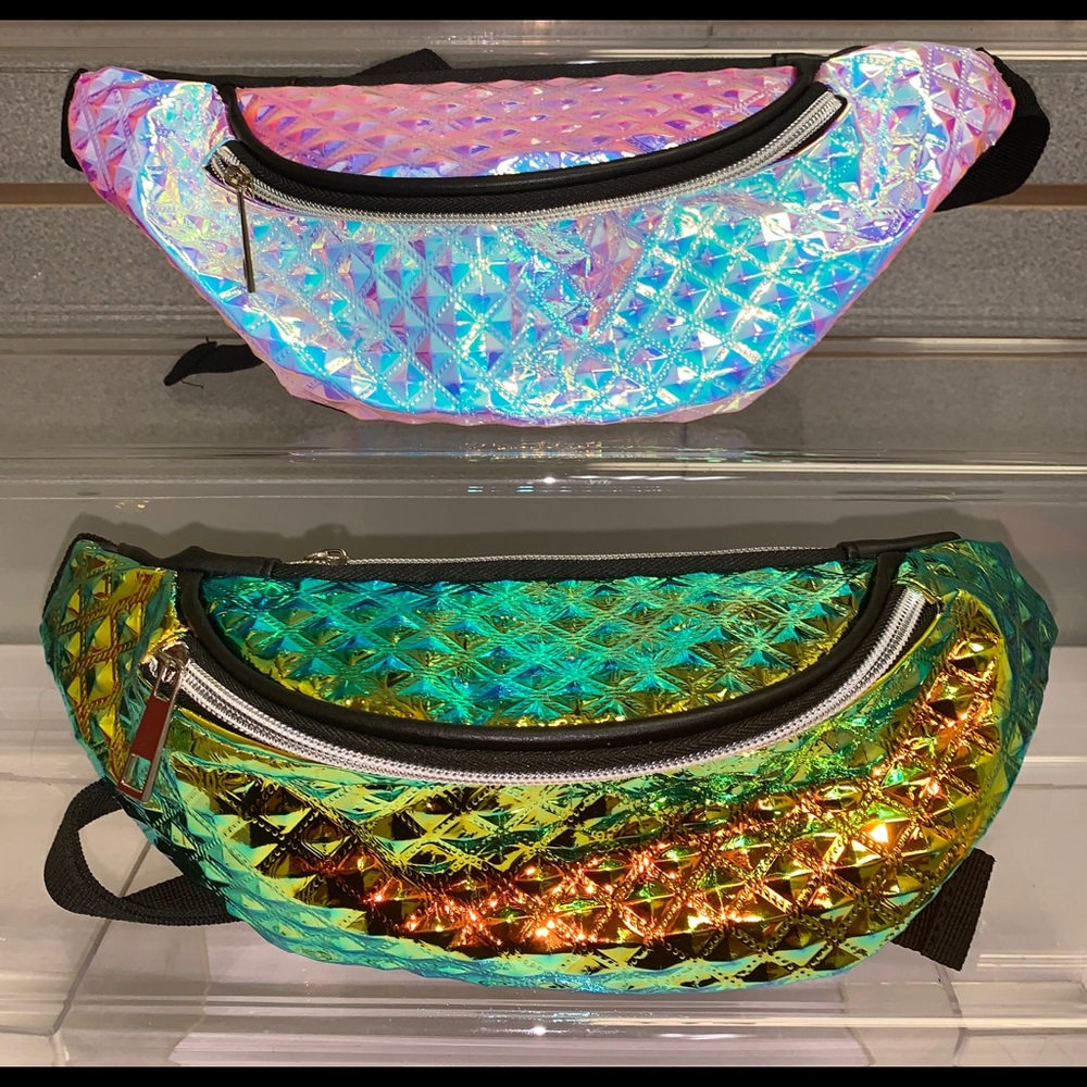 Jeweled Embossed Fanny Packs